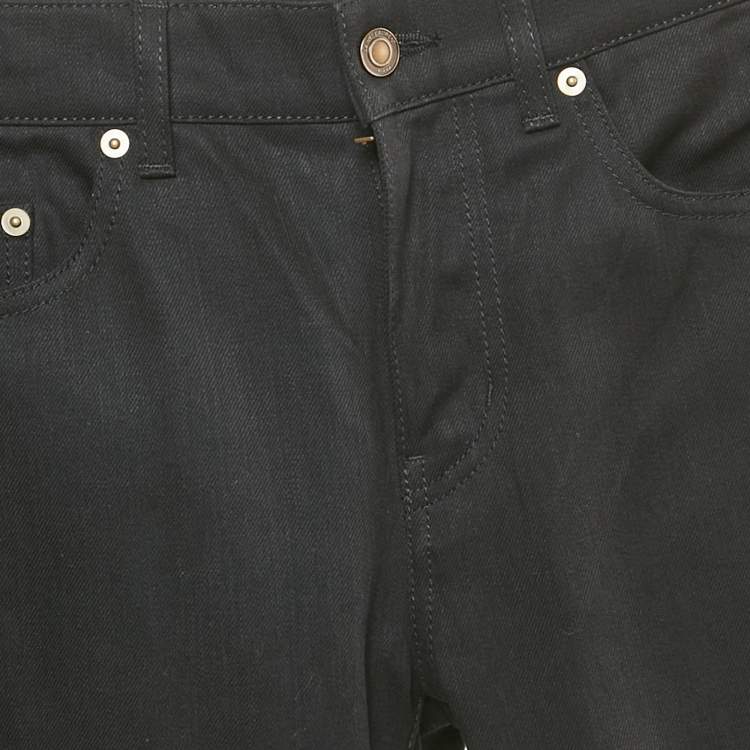 Pre Owned Saint Laurent Black Denim Slim Fit Jeans S Waist 30"