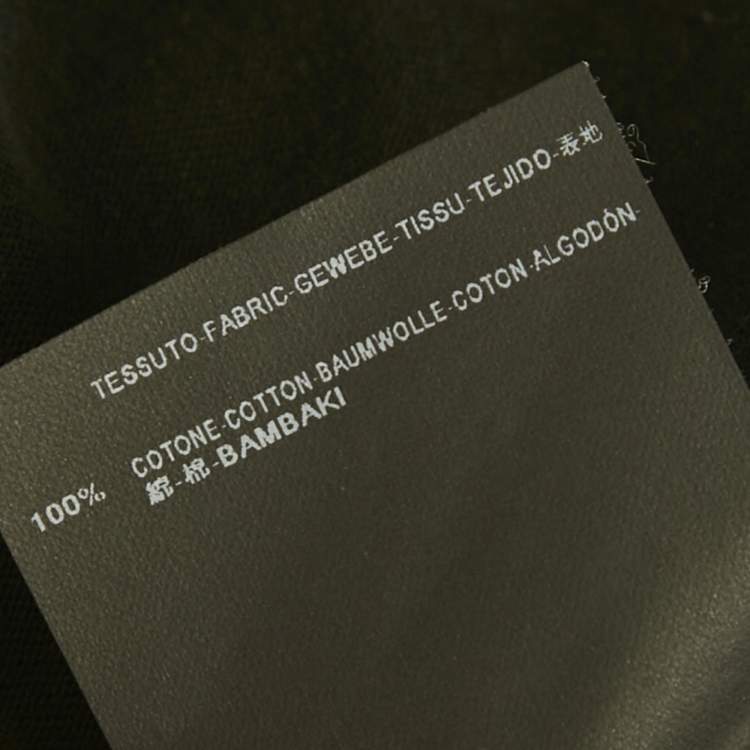 Pre Owned Saint Laurent Paris Black Printed Cotton Crewneck T-Shirt XS 