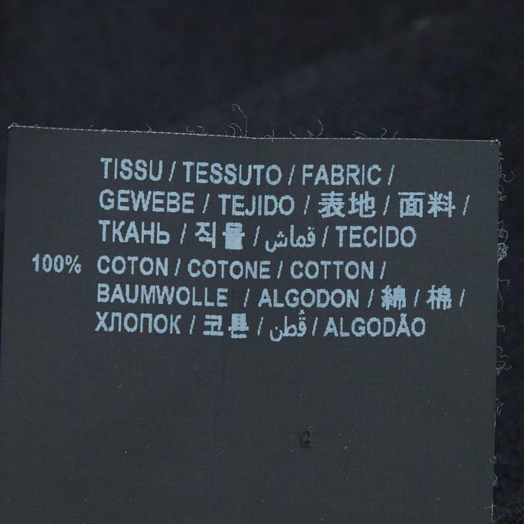 Pre Owned Saint Laurent Black Denim Long Sleeve Shirt S