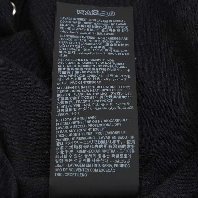 Pre Owned Saint Laurent Black Denim Long Sleeve Shirt S