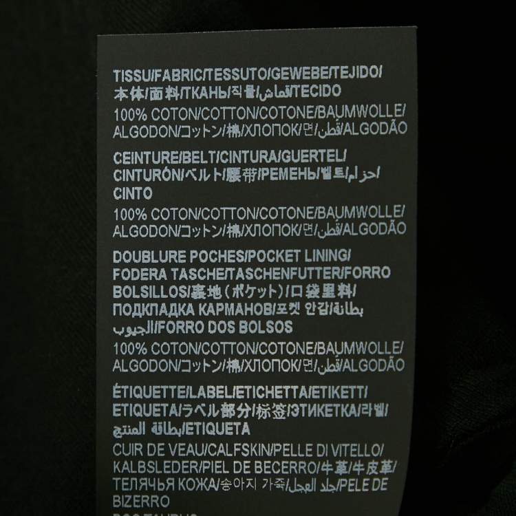 Pre Owned Saint Laurent Paris Black Cotton Shorts XL