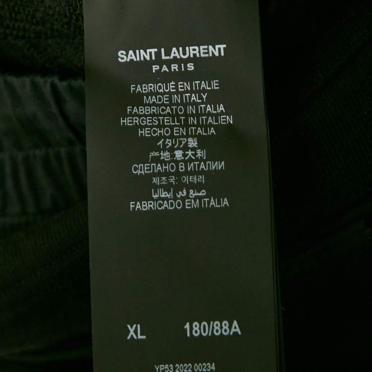 Pre Owned Saint Laurent Paris Black Cotton Shorts XL