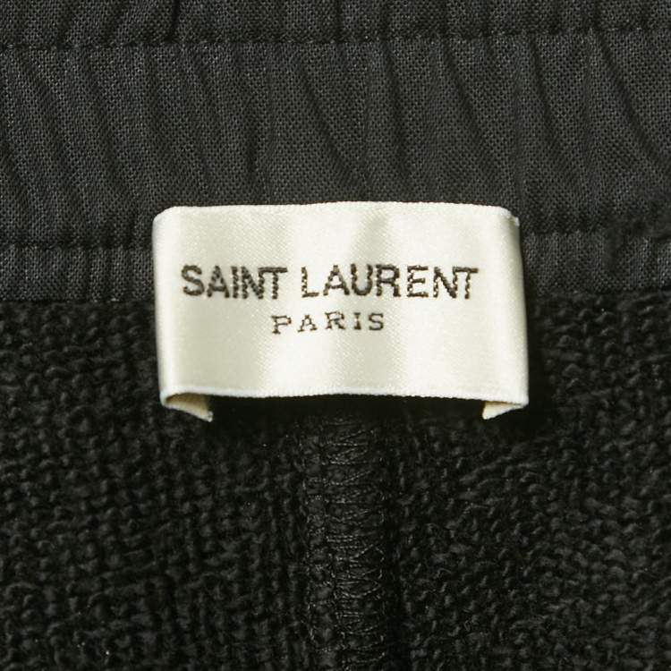Pre Owned Saint Laurent Paris Black Cotton Shorts XL