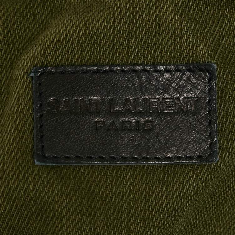 مملوكة مسبقًا Saint Laurent Paris Green Cotton Jacket L