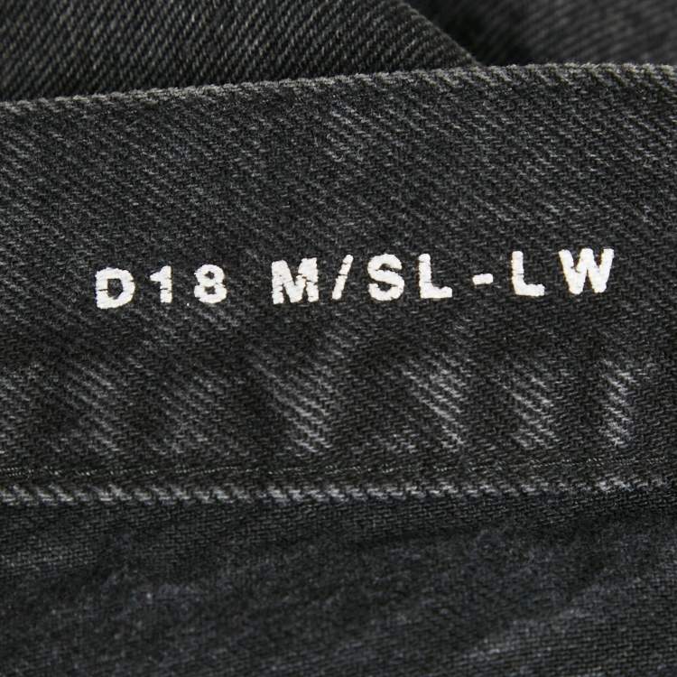 Pre Owned Saint Laurent Paris Black Denim Straight Leg Jeans S Waist 31"