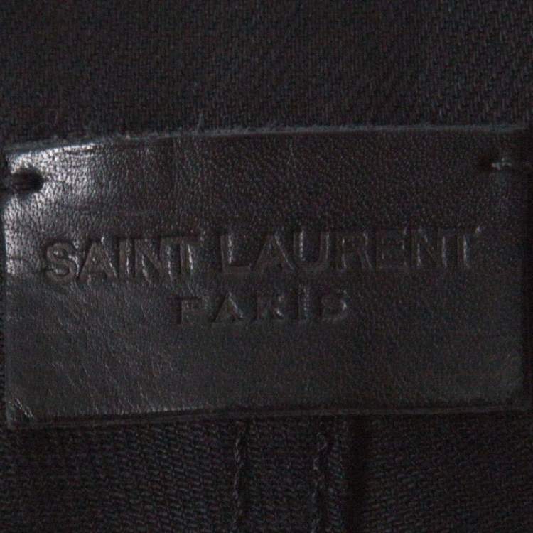 Pre Owned Saint Laurent Paris Black Cotton Slim Fit Denim Jeans M 