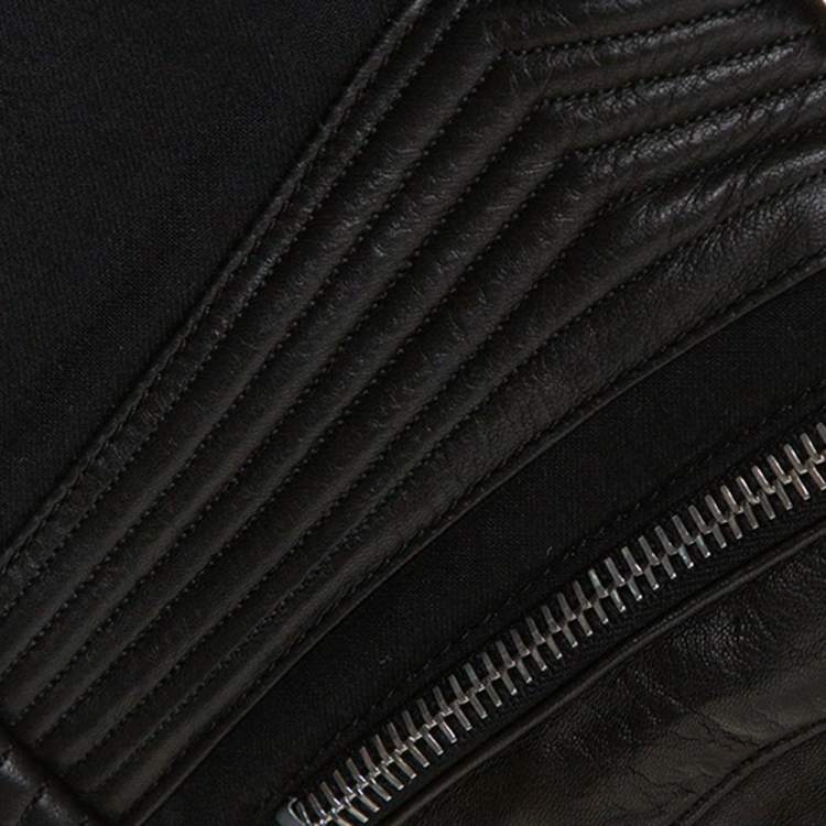 Pre Owned Saint Laurent Paris Black Denim Biker Jeans XS
