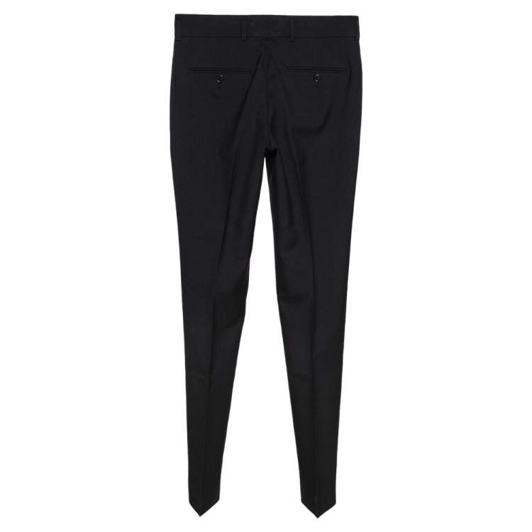 Pre Owned Saint Laurent Paris Black Wool Tailored Pants XS