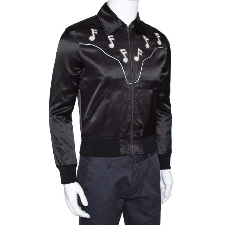 Saint Laurent Black Teddy Leather Jacket