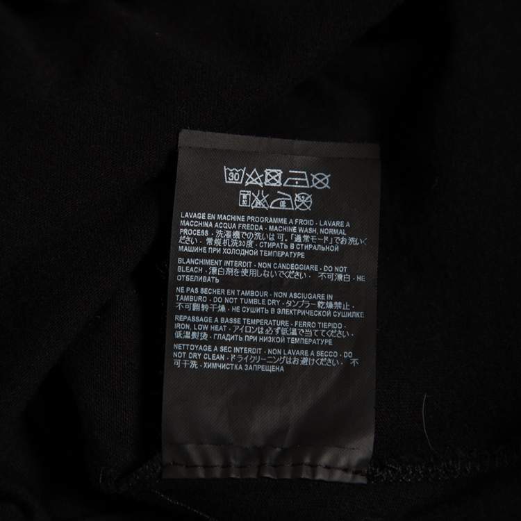 Pre Owned Saint Laurent Paris Black Sweet Dreams Shark Printed Cotton T-shirt M