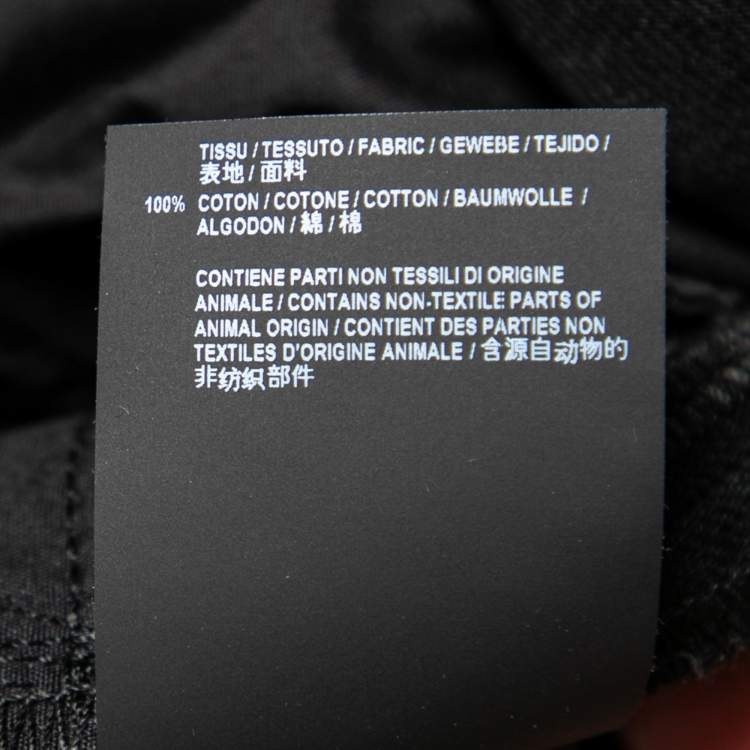 Pre Owned Saint Laurent Black Denim Shorts M