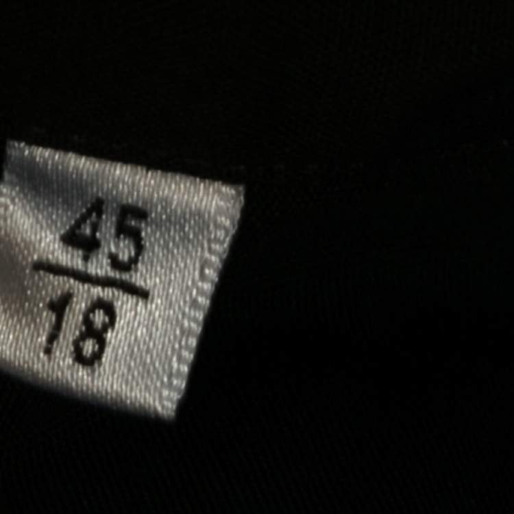 Pre Owned Saint Laurent Black Printed Jersey Button Front Short Sleeve Shirt 4XL