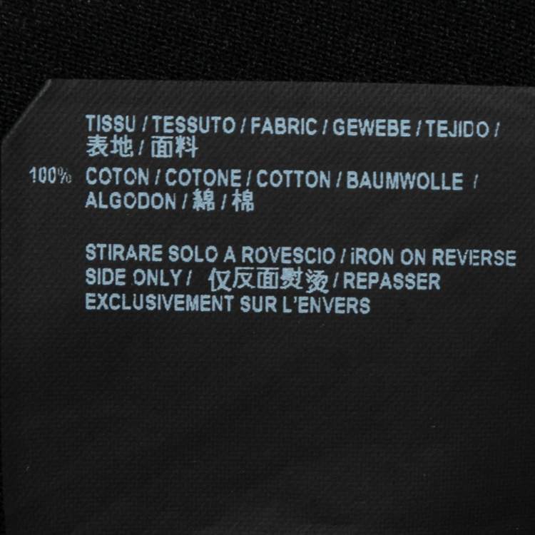 Pre Owned Saint Laurent Black Snake Heart Print Cotton T-Shirt XS