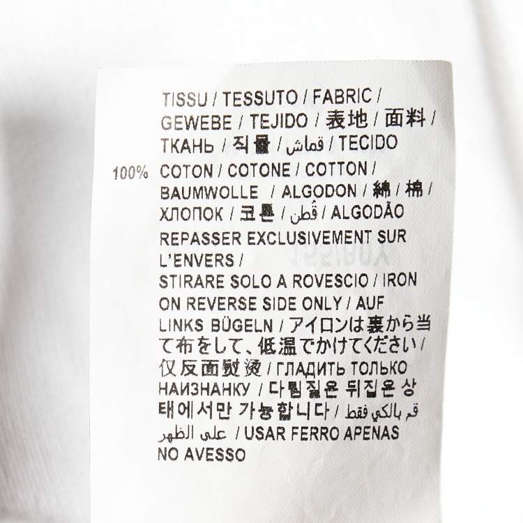 Pre Owned Saint Laurent White Cotton Knit Hoodie XS