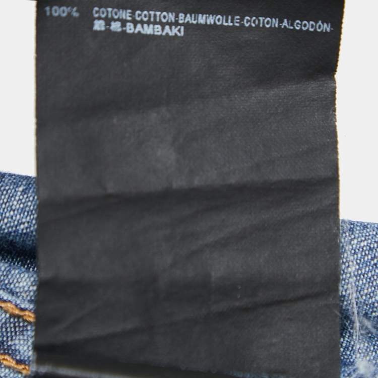 Pre Owned Saint Laurent Blue Denim Classic Full Sleeve Shirt XL