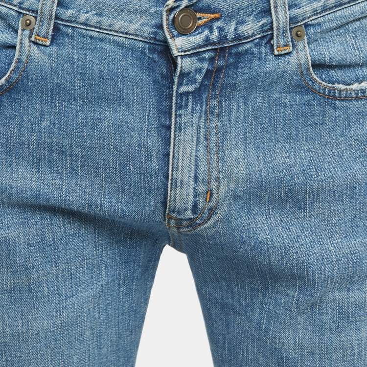 Pre Owned Saint Laurent Blue Denim Slim Fit Jeans S Waist 31"
