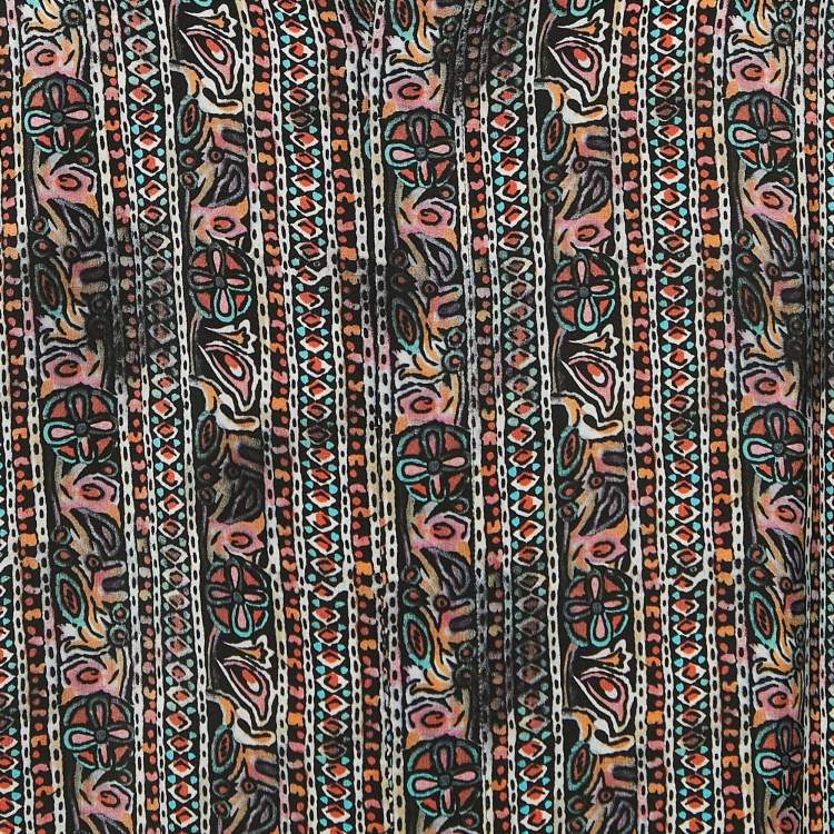 Pre Owned Saint Laurent Multicolor Print Silk Button Front Full Sleeve Shirt S