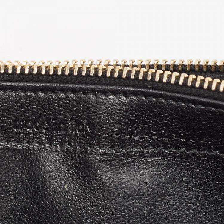 Pre Owned Saint Laurent Black Leather Classic Y Flap Continental Wallet