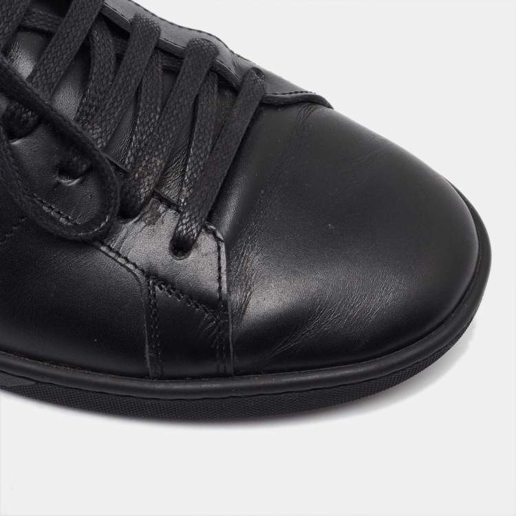 Pre Owned Saint Laurent Paris Black Leather Andy Low Top Sneakers 44