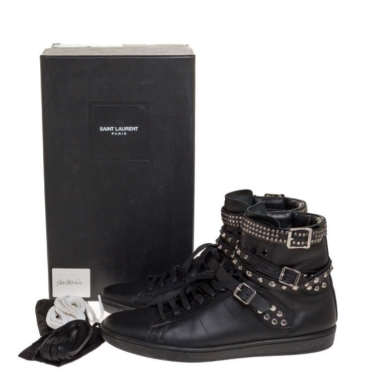 studded high top sneakers