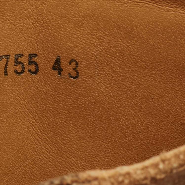 Pre Owned  Saint Laurent Paris Brown Suede Ankle Boots Size 43