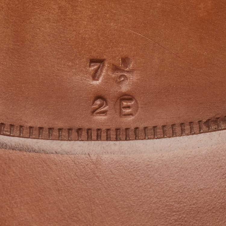 Pre Owned Salvatore Ferragamo Dark Brown Leather Penny Loafers Size 41.5