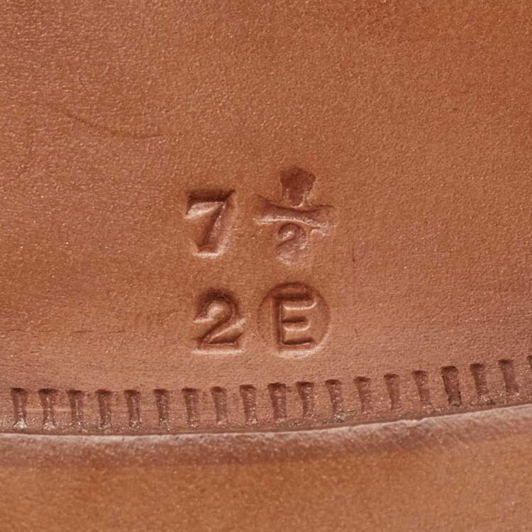 Pre Owned Salvatore Ferragamo Dark Brown Leather Lace Up Oxfords Size 41.5