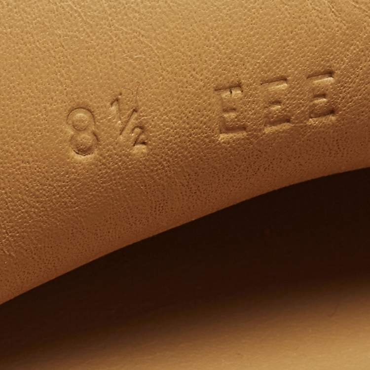 Pre Owned Salvatore Ferragamo Grenoble Size 42.5 Orange Suede Driver Loafers