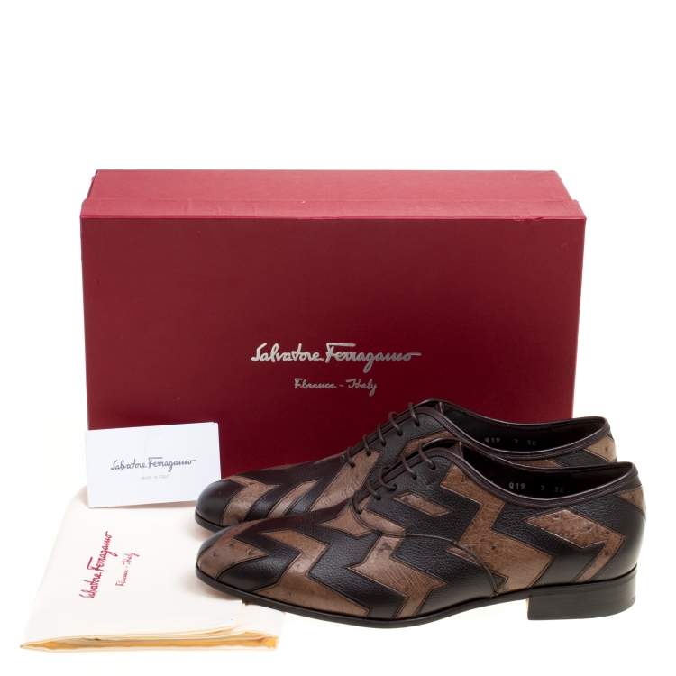 ferragamo two tone shoes