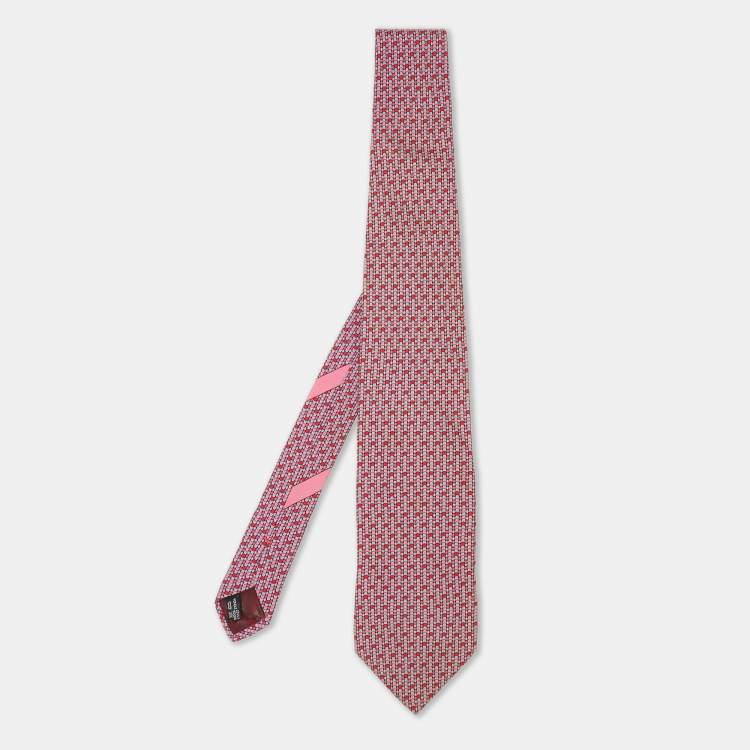 Pre Owned Salvatore Ferragamo Multicolor Silk Tie