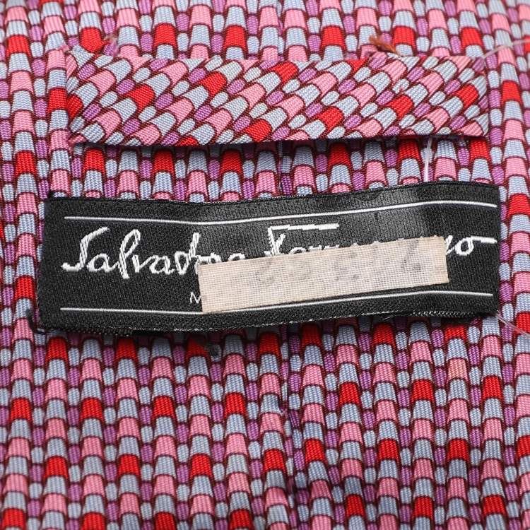 Pre Owned Salvatore Ferragamo Multicolor Silk Tie