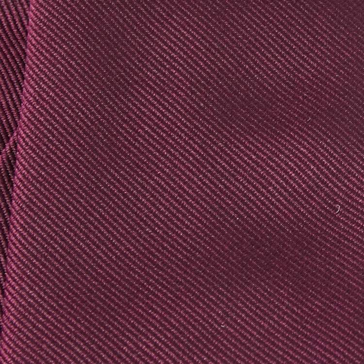 Pre Owned Salvatore Ferragamo Purple Silk Tie 