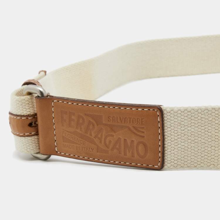 Salvatore ferragamo outlet tan belt