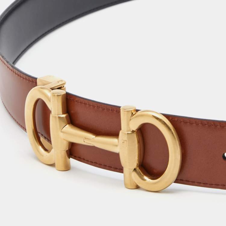 FERRAGAMO Reversible leather belt, Men's Accessories