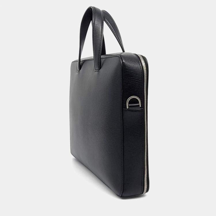Pre Owned Salvatore Ferragamo Black Leather briefcase