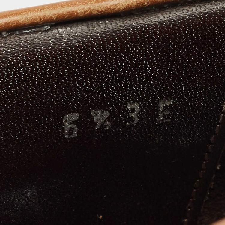 Pre Owned Salvatore Ferragamo Brown Leather Penny Loafers Size 40.5