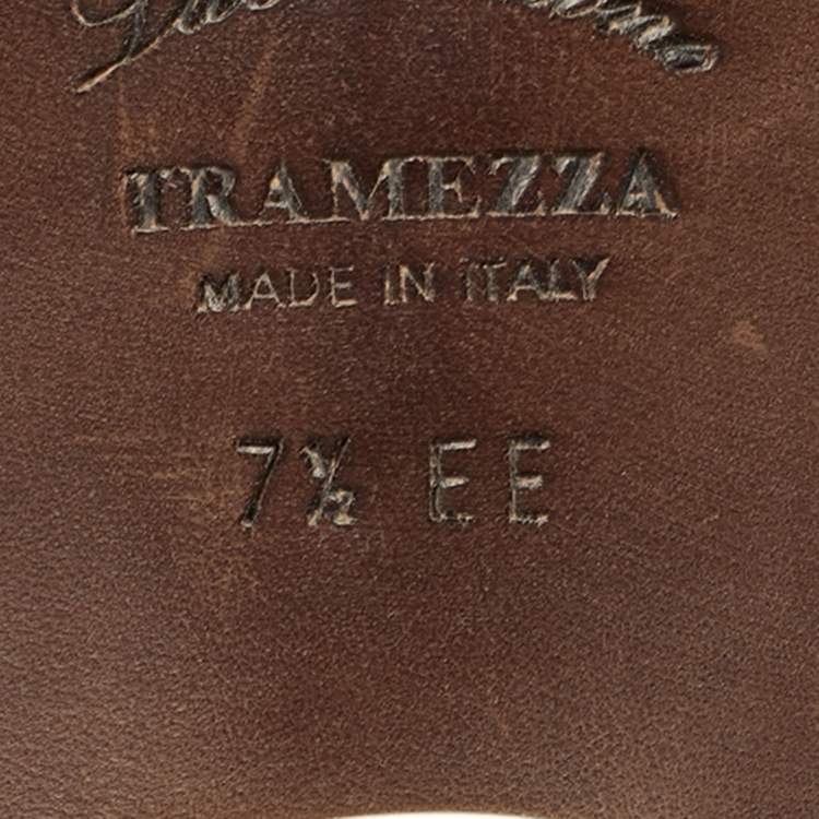 Pre Owned Salvatore Ferragamo Black Leather Slip On Penny Loafers Size 41.5