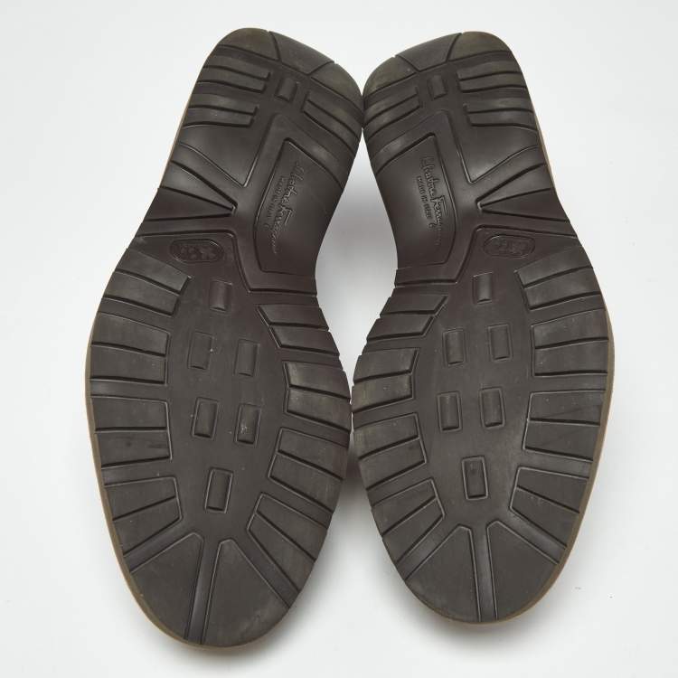 Pre Owned Salvatore Ferragamo Brown Leather Penny Loafers Size 44.5