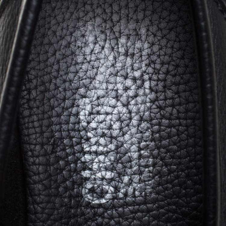 مملوكة مسبقًا Salvatore Ferragamo Black Leather Bravo Slip On Loafers Size 43
