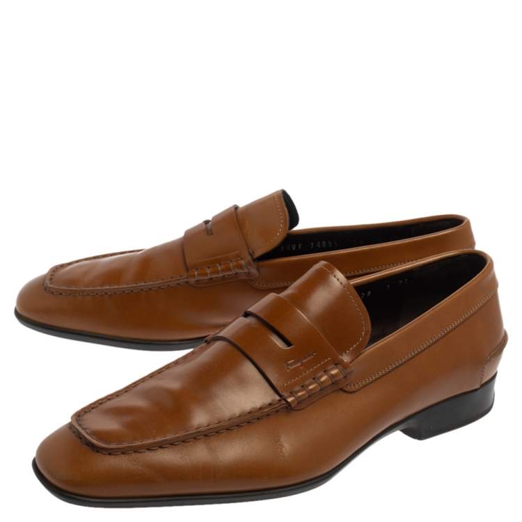 tan ferragamo loafers