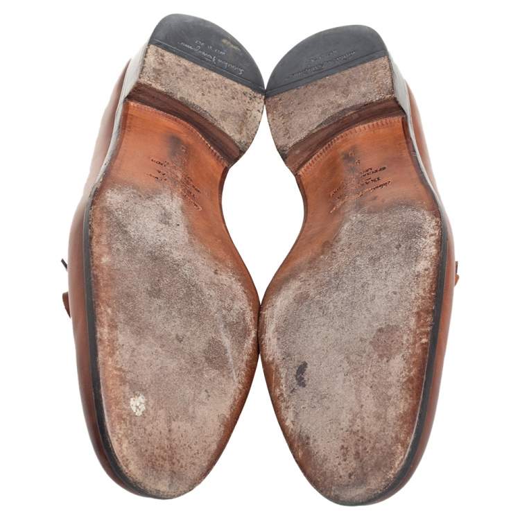 Pre Owned Salvatore Ferragamo Brown Leather Loafers Size 43.5