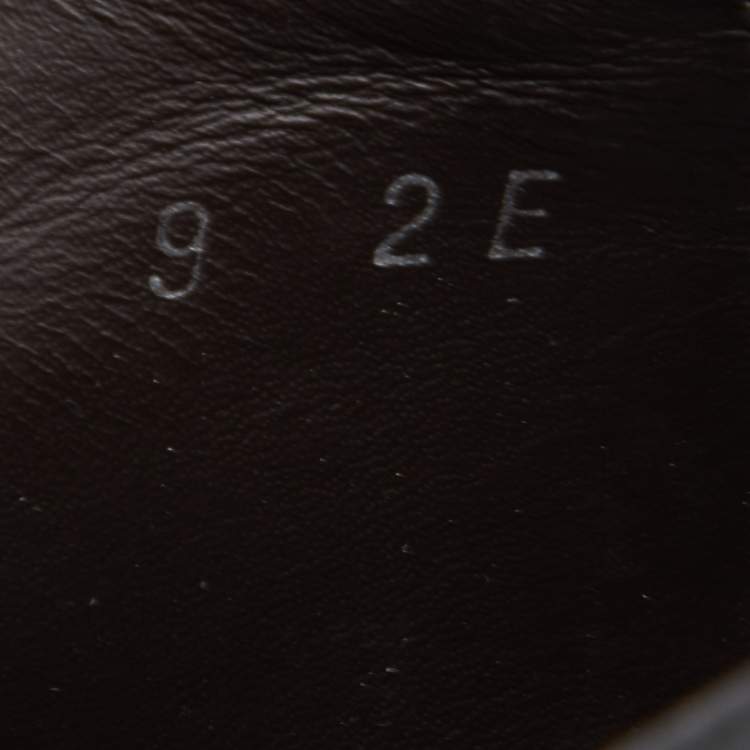 Pre Owned Salvatore Ferragamo Black Leather Brogue Oxfords Size 43