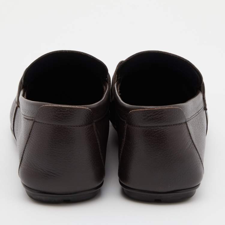 Pre Owned Salvatore Ferragamo Brown Leather Loafers Size 40.5
