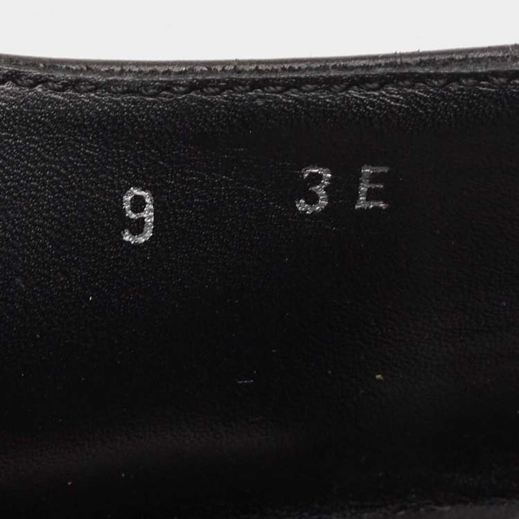 Pre Owned Salvatore Ferragamo Black Leather Lace Up Oxfords Size 43