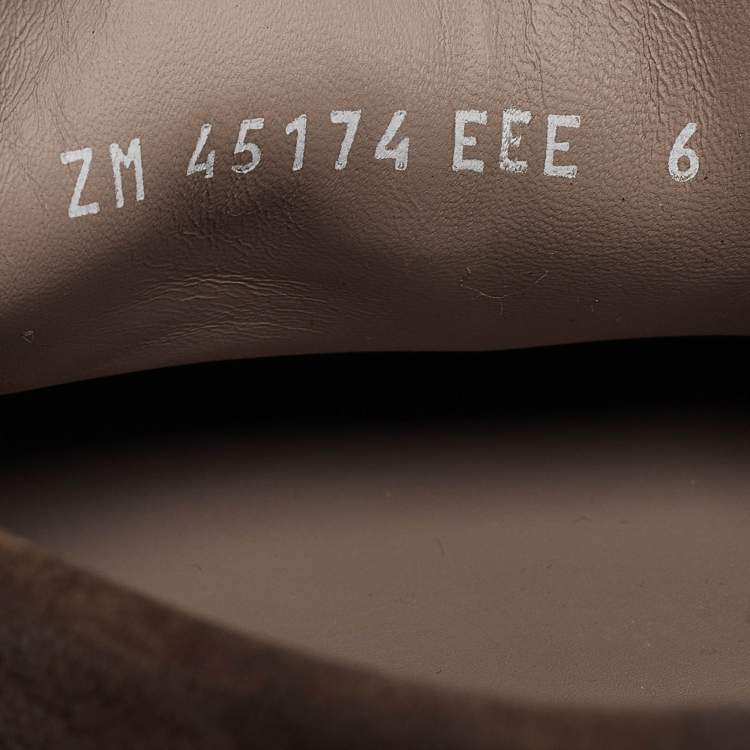 Pre Owned  Salvatore Ferragamo Brown Nubuck Leather Sardegna Loafers Size 40