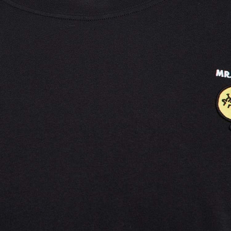 Pre Owned Sandro Black Knit Applique Detail Crew Neck T-Shirt XL