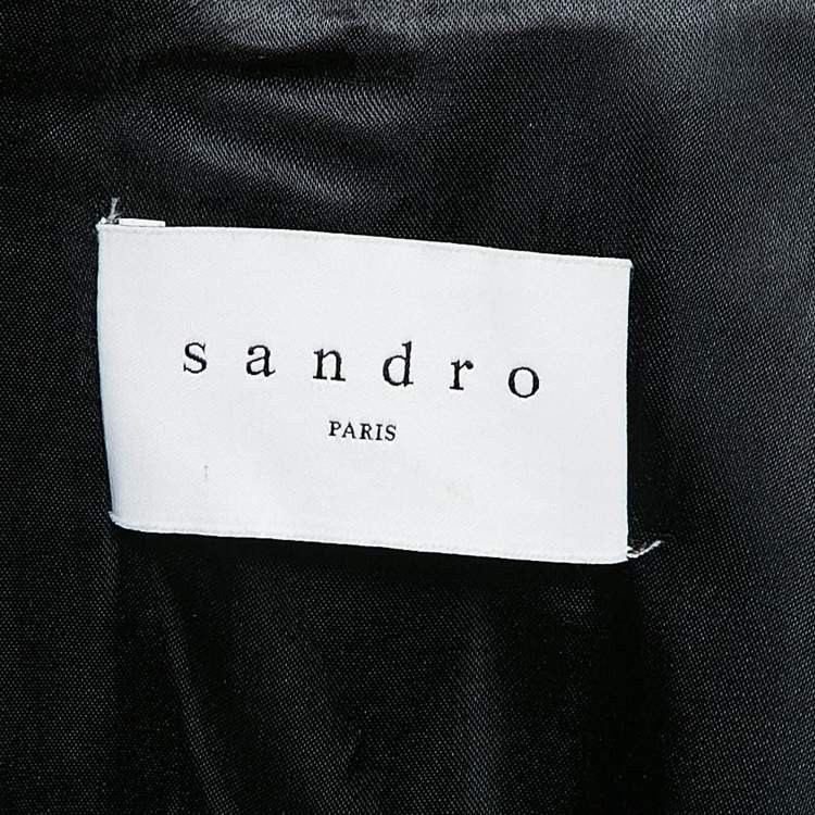 Pre Owned Sandro Beige Cotton Zip-Up  Jacket S