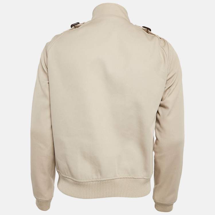 Pre Owned Sandro Beige Cotton Zip-Up  Jacket S