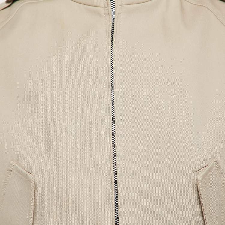 Pre Owned Sandro Beige Cotton Zip-Up  Jacket S