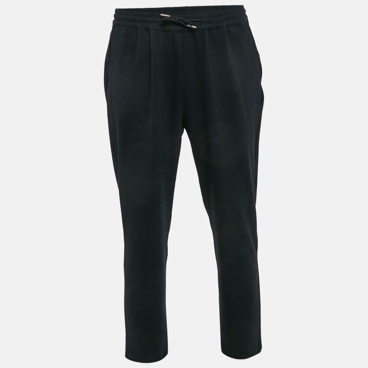 Pre Owned Sandro Navy Blue Knit Joggers XL